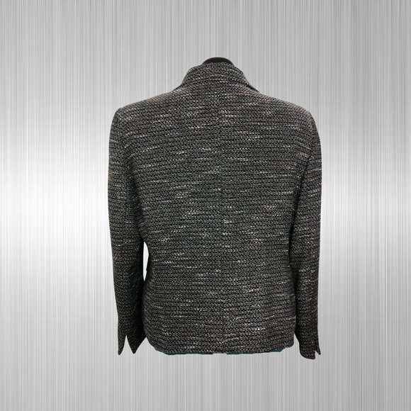 Vintage Petite Evan-Picone Dark Grey Suit Blazer, Textured, Size 16P - Picture 2 of 5